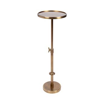 Engles Adjustable Polished Metal Table