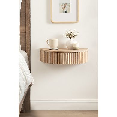 Reid Ribbed Floating Side Table