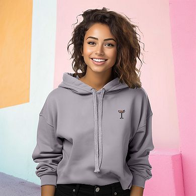 Dalix Coffee Martini Cropped Hoodie