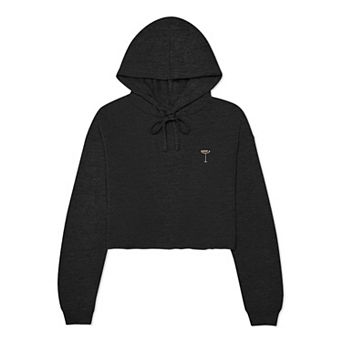 Dalix Coffee Martini Cropped Hoodie