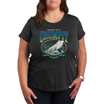 Plus Size Dr. Seuss The Grinch Mount Crumpit Hit The Slopes Graphic Tee