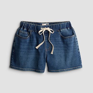Juniors' SO® Mid Rise Knit Pull-On Shorts