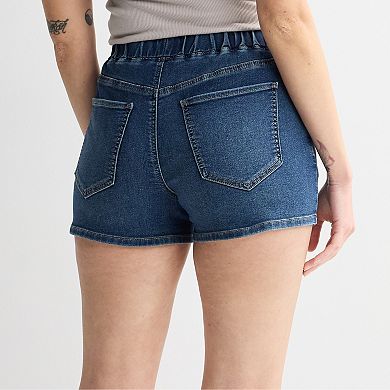 Juniors' SO® Mid Rise Knit Pull-On Shorts