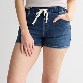 Juniors' SO® Mid Rise Knit Pull-On Shorts