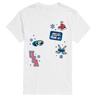 Men's Winter Olympics USA Icons Graphic Tee