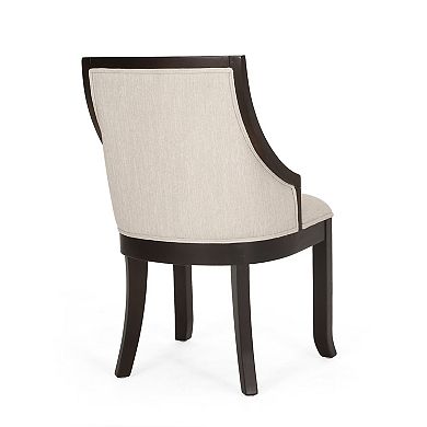 Thurber Upholstered Birch Wood Dining Chairs (Set of 2) by Christopher Knight Home