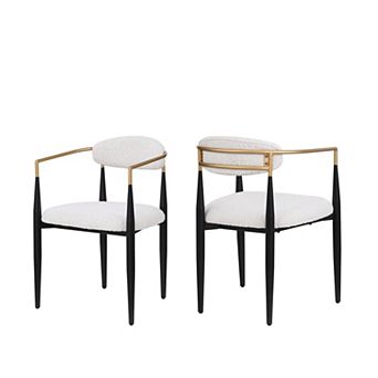 GDFStudio Modern Dining Chairs with Toothpick Frame Set of 2