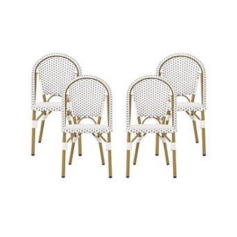 Elize Outdoor French Cafe Chairs (Set of 4) by Christopher Knight Home