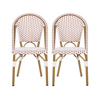 Elize Outdoor French Cafe Style Chairs (Set of 2) by Christopher Knight Home