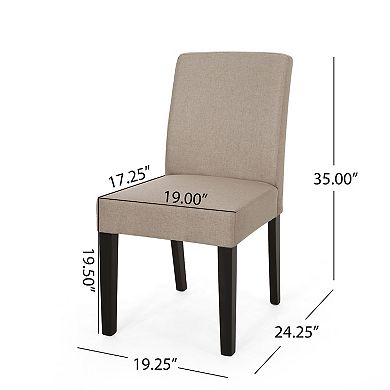 Kuna Contemporary Upholstered Dining Chair (Set of 2) by Christopher Knight Home