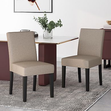 Kuna Contemporary Upholstered Dining Chair (Set of 2) by Christopher Knight Home