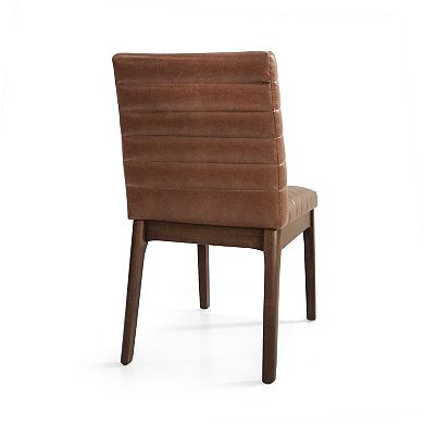 Lancer Channel Stitch Upholstered Dining Chairs (Set of 6) by Christopher Knight Home