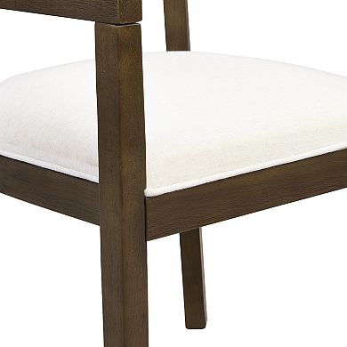 Ladieu Fabric and Wood Tub Dining Chairs by Christopher Knight Home