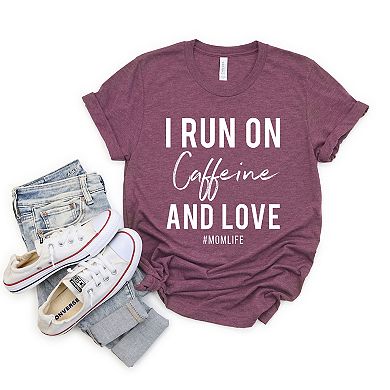 Simply Sage Market I Run On Caffeine And Love Short Sleeve Tee