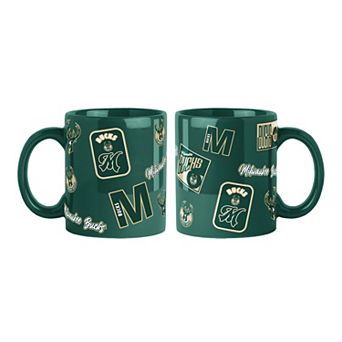 Logo Brands Milwaukee Bucks 2-Pack 15oz. Color Mug Set