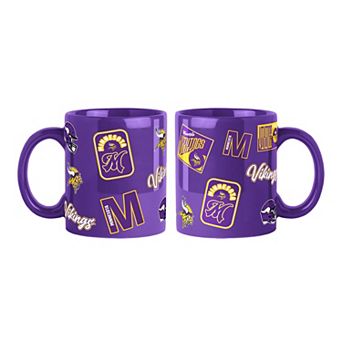 Logo Brands Minnesota Vikings 2-Pack 15oz. Color Mug Set