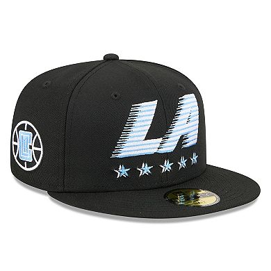 Men's New Era Black LA Clippers 2025/26 City Edition Alternate 59FIFTY Fitted Hat