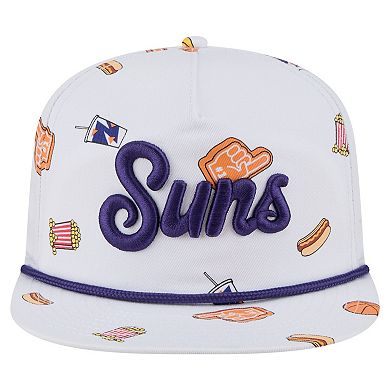 Men's New Era White Phoenix Suns Team Cheer Rope 19TWENTY Adjustable Hat