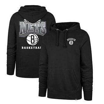 Men's '47 Black Brooklyn Nets 2025/26 City Edition Jab Step Headline Hoodie