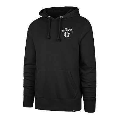 Men's '47 Black Brooklyn Nets 2025/26 City Edition Jab Step Headline Hoodie