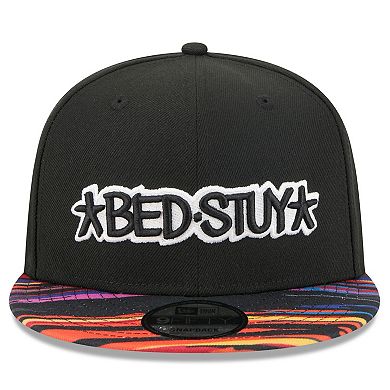 Men's New Era Black Brooklyn Nets 2025/26 City Edition 9FIFTY Snapback Hat