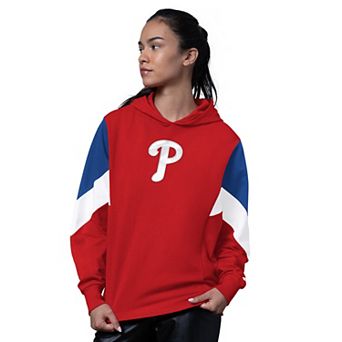 Women's Starter Red Philadelphia Phillies Scrimmage Pullover Hoodie