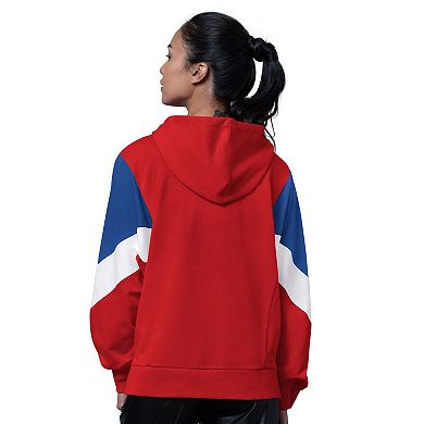 Women's Starter Red Philadelphia Phillies Scrimmage Pullover Hoodie