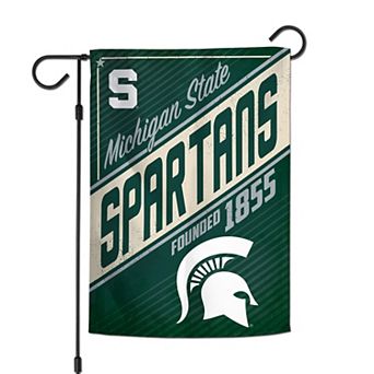 "WinCraft Michigan State Spartans 12"" x 18"" Throwback Logo Double-Sided Garden Flag"