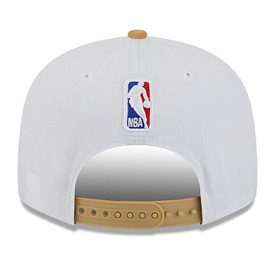 Men's New Era White/Gold Boston Celtics 2025/26 City Edition 9FIFTY Snapback Hat