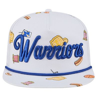 Men's New Era White Golden State Warriors Team Cheer Rope 19TWENTY Adjustable Hat