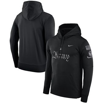 Men's Nike Black Army Black Knights Army 250 Collection Therma Hoodie