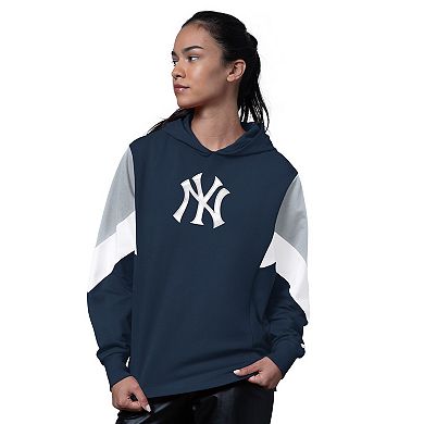 Women's Starter Navy New York Yankees Scrimmage Pullover Hoodie