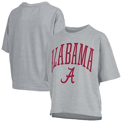Women's Pressbox Gray Alabama Crimson Tide Nelson T-Shirt