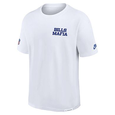 Men's Nike White Buffalo Bills 2025 Rivalries Collection Essential Max90 T-Shirt