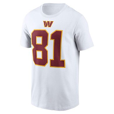 Men's Nike Art Monk White Washington Commanders Retired Player Name & Number T-Shirt