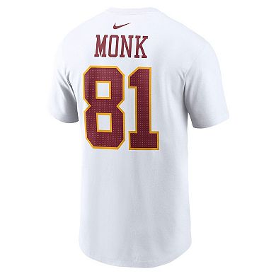 Men's Nike Art Monk White Washington Commanders Retired Player Name & Number T-Shirt