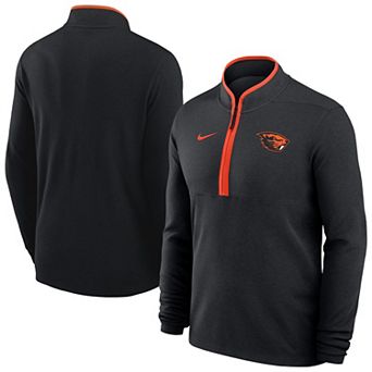 Men's Nike Black Oregon State Beavers Basketball Victory Dri-FIT Half-Zip Pullover