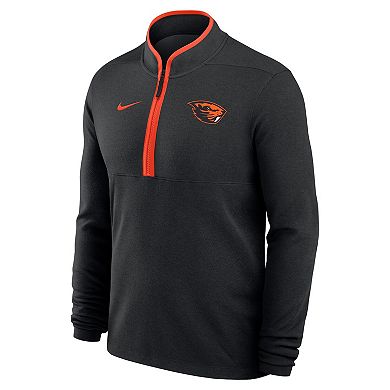 Men's Nike Black Oregon State Beavers Basketball Victory Dri-FIT Half-Zip Pullover