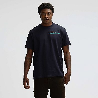 Men's Nike Pitch Blue Miami Dolphins 2025 Rivalries Collection Essential Max90 T-Shirt