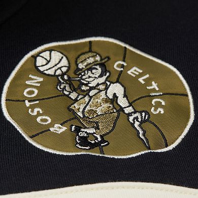 Men's Mitchell & Ness Olive Boston Celtics Double Clutch Head Coach Hoodie