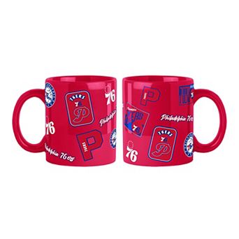 Logo Brands Philadelphia 76ers 2-Pack 15oz. Color Mug Set