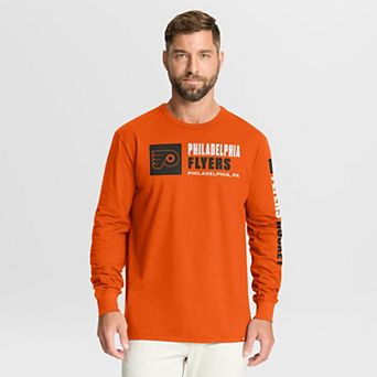 Men's Fanatics Orange Philadelphia Flyers Goal Crease Legacy Long Sleeve T-Shirt