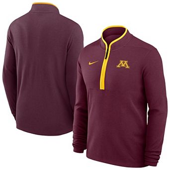 Men's Nike Maroon Minnesota Golden Gophers Basketball Victory Dri-FIT Half-Zip Pullover