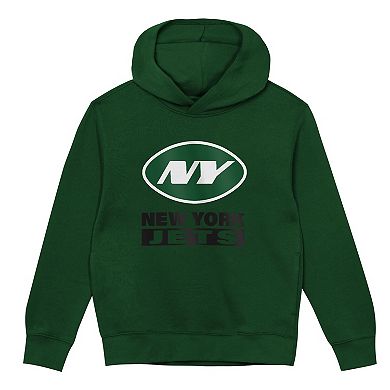 Toddler Outerstuff Green New York Jets Back to Basics Hoodie