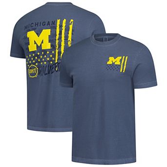 Men's Navy Michigan Wolverines Comfort Colors OHT Camo Overlay T-Shirt