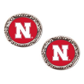 WinCraft Nebraska Huskers Logo Round Post Earrings