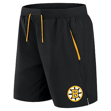 Men's Fanatics Black Boston Bruins Authentic Pro Rink Performance Shorts