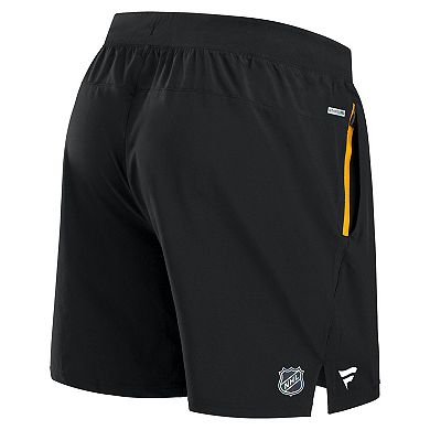 Men's Fanatics Black Boston Bruins Authentic Pro Rink Performance Shorts