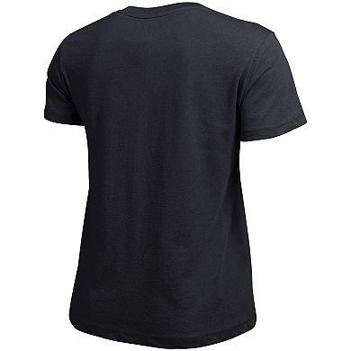 Women's Champion Black Wisconsin Badgers Arched Over Logo T-Shirt