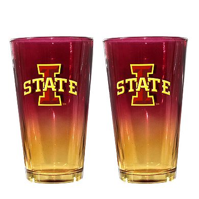 The Memory Company Iowa State Cyclones Two-Pack 16oz. Ombre Pint Glass Set